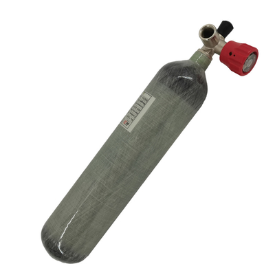 PCP Pneumatic Gun 300 Bar 3L Carbon Fiber Air Cylinder Compound Gas Tank With Metering Valve